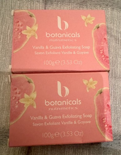 2 X Botanicals Vanilla Guava Exfoliating Soap Nutrimetics