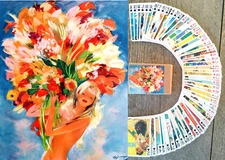 Playing Cards ~ TRAVEL POSTERS Vintage Women in Retro Travel Art Posters 089