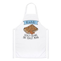 Beware VerrüCkte Beans On Toast Mann Koch SchüRze Lustig FrüHstüCk Essen Backen