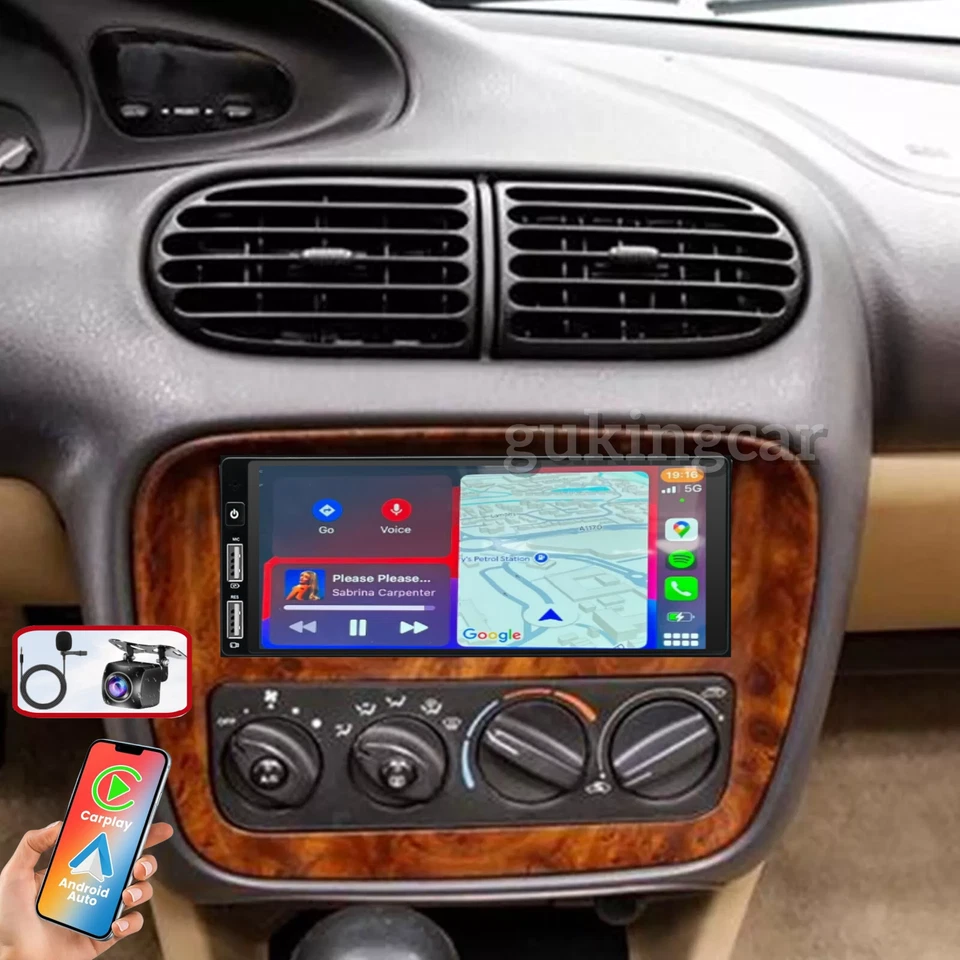 For Chrysler Sebring 1996-2000 Android 13 Carplay Car Stereo Radio GPS Navi WIFI Foto 2 de 4