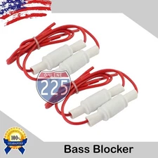 2 Pair 10% Bass Blocker Capacitors 14 uF 50 Volts 2800 Hertz 4 Ohm Non-Polar Cap