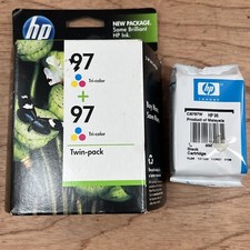 Genuine HP (one) 96 (two) 97 ink cartridge Combo Printer-OEM INK NIB exp 2012