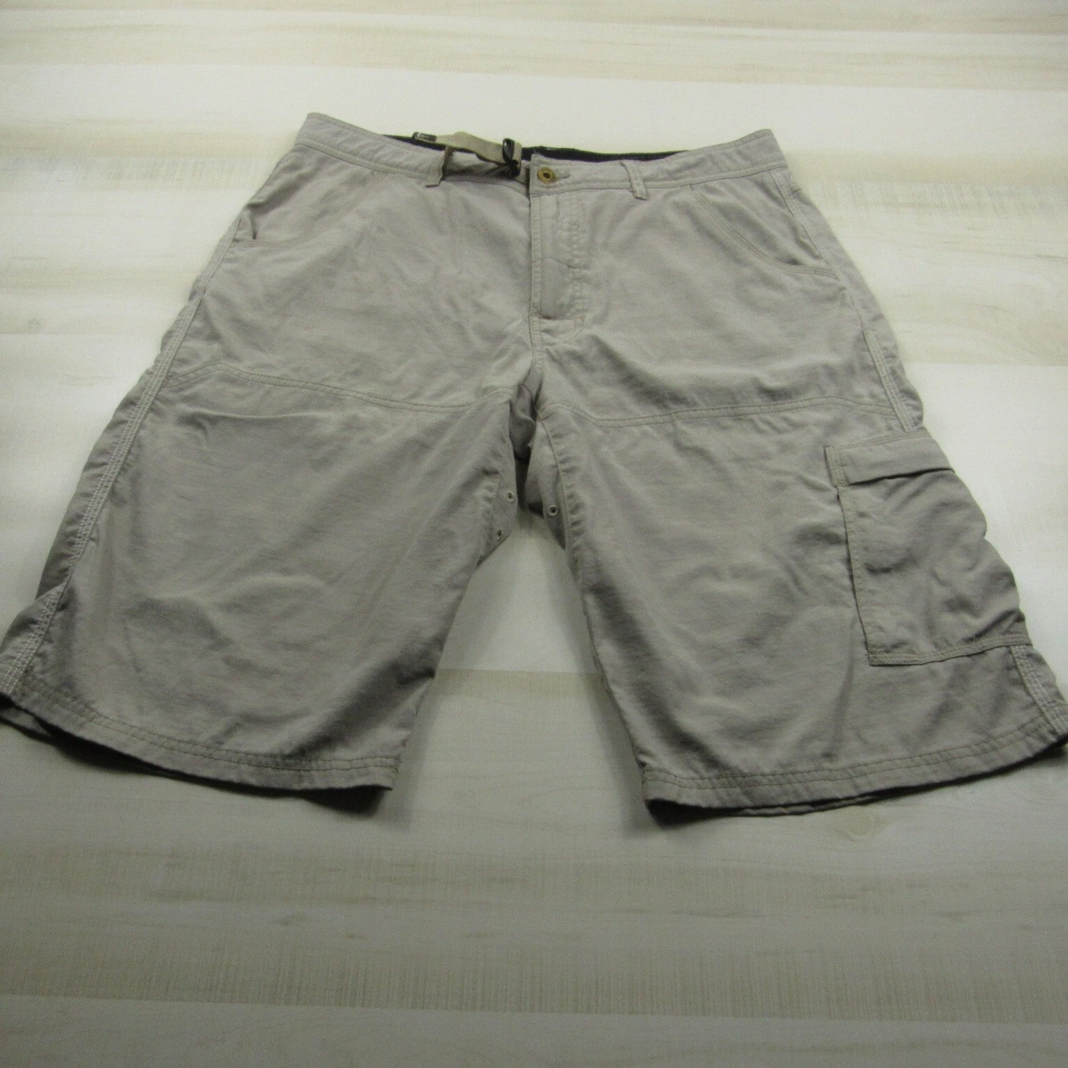 prana zion cargo pockets outdoor hiking nylon tech shorts