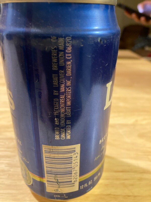Labatt's Blue Vintage Beer Can ( empty) | eBay