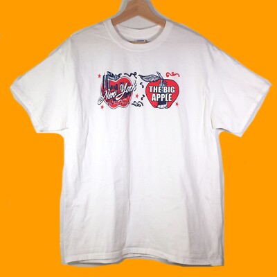 New York City Tourist Tee Shirt 90s Gildan The Big Apple Twin