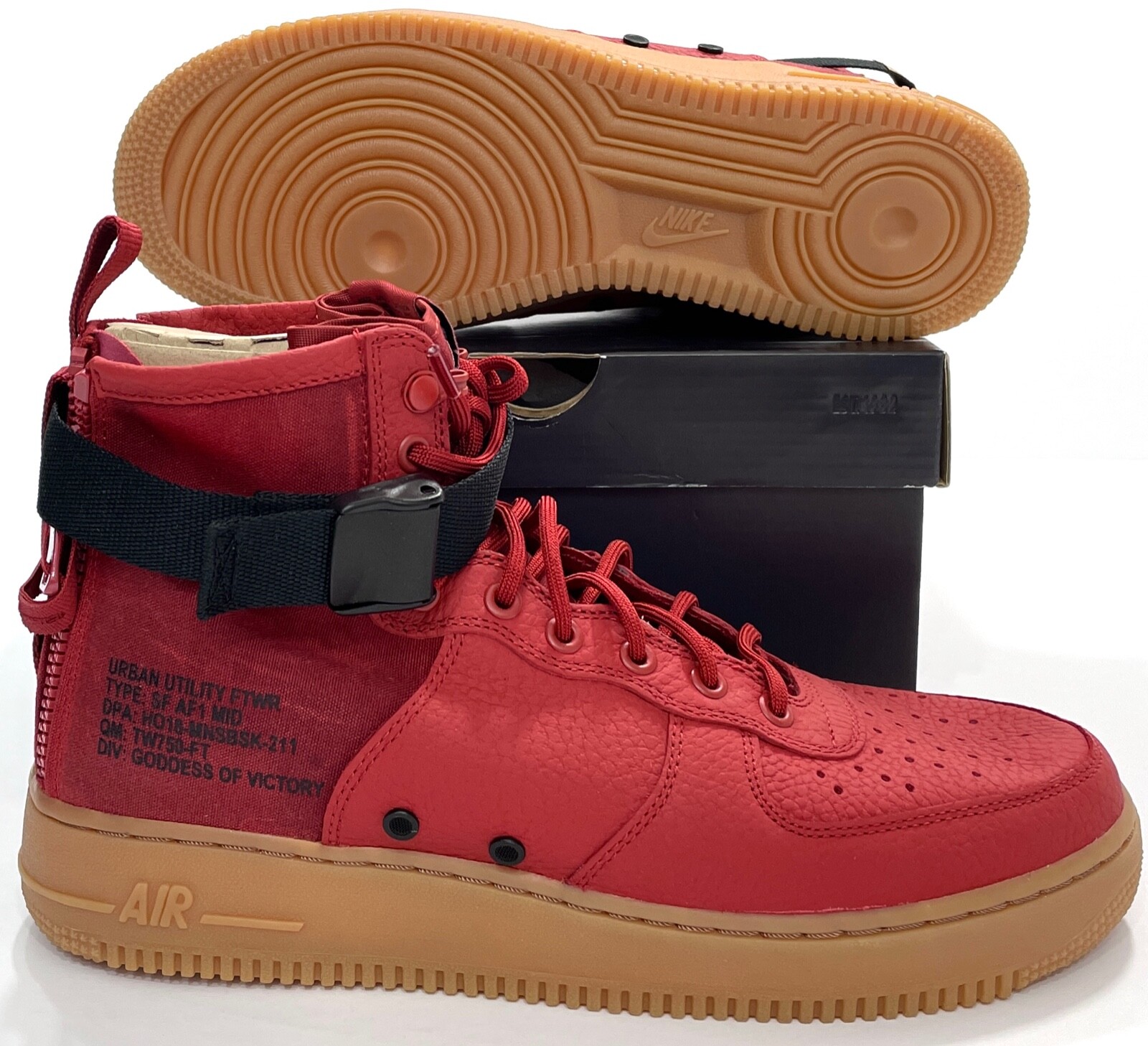 nike sf air force 1 mid dune red
