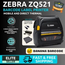✅Zebra ZQ52-BUE0000-00 Mobile Thermal Printer & Battery, Charger, Belt Clip!🔥⭐