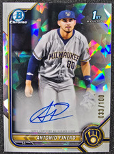 2022 Bowman Chrome 1st Atomic Refractor Auto /100 Antonio Pinero #CPA-AP