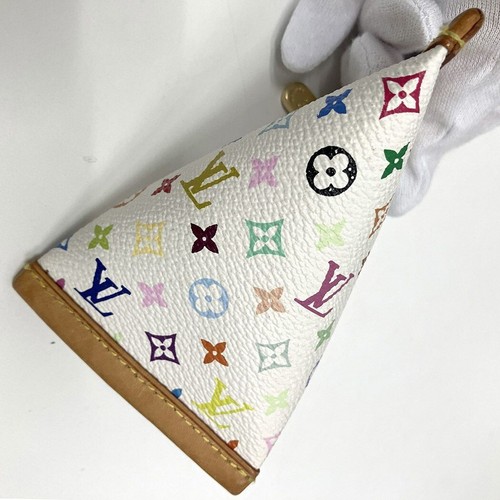 Louis Vuitton Berlingo Coin Case M58028 Monogram Multicolor Blanc Authentic - Picture 5 of 8