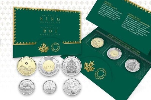 2023 CANADA KING CHARLES CLASSIC UNCIRCULATED 6 COIN SET * MINT SEALED PLASTIC * - Picture 3 of 3