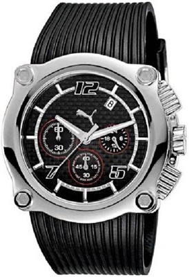 PUMA PU101551003 Rotor Metal Black Race Time Herrenuhr Uhr Armbanduhr Schwarz