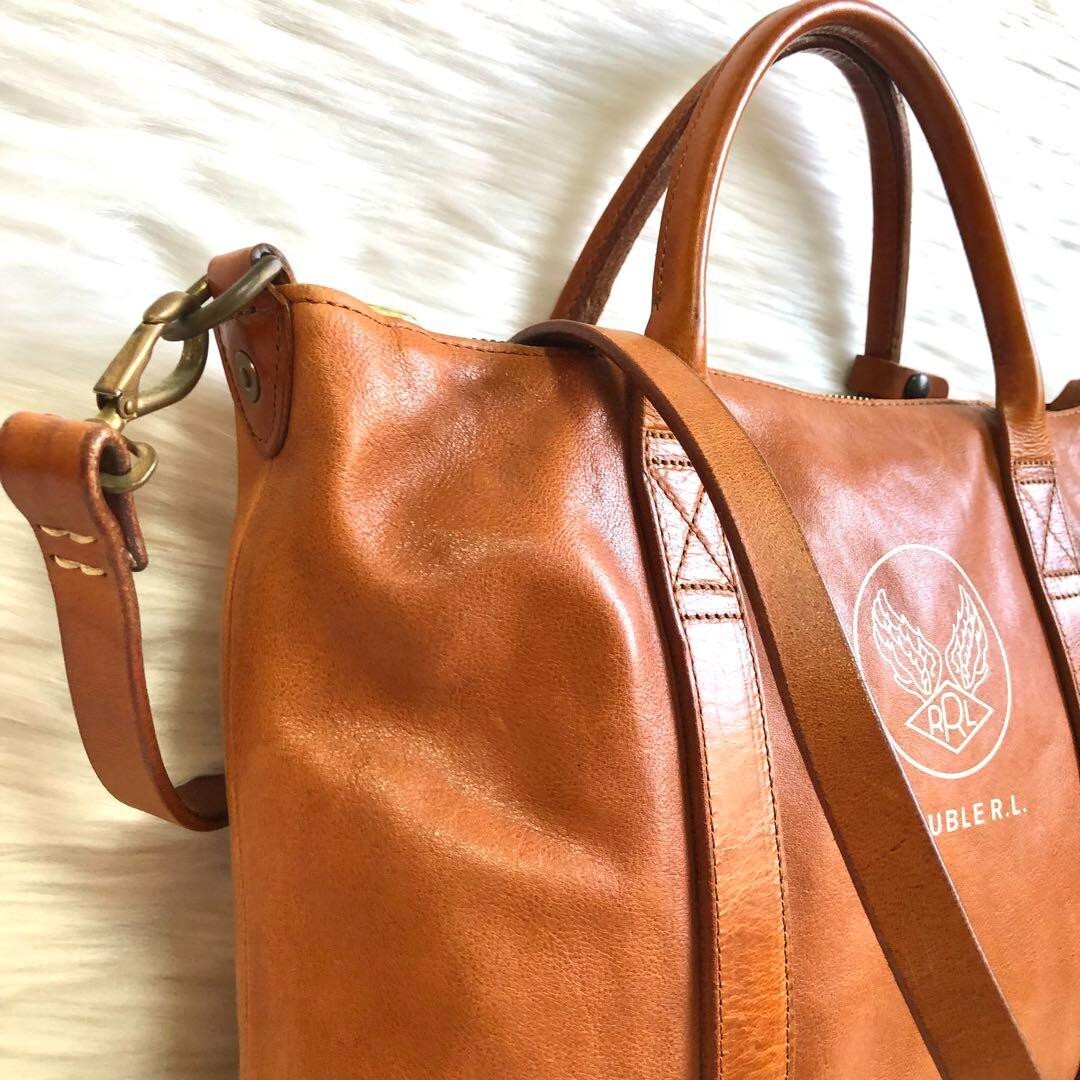 RRL RALPH LAUREN Men's U.S AIR FORCE USAF 2WAY leather bag RRL RALPH LAUREN Men's U.S AIR FORCE USAF 2WAY leather bag