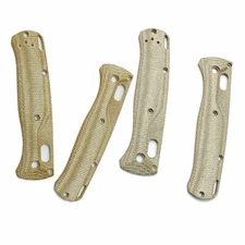 Brushed Custom Knife Handle Micarta Scales Patch Fits For Benchmade Bugout 535