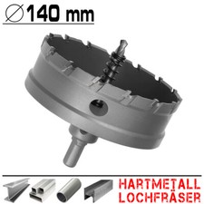 Hartmetall Flachschnitt Loch Fräser Eisen Metal Stahl Edelstahl Lochsäge Ø 140mm