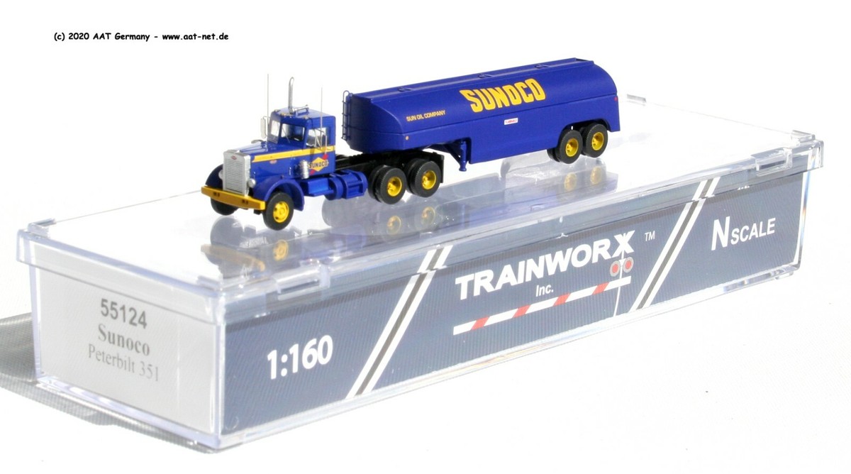 Trainworx N 55016 - Peterbilt 350 Fuel Réservoir Truck - Gulf Huile