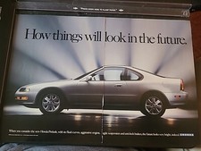 Honda Prelude Vintage Print Ad 1991 16x11 Great To Frame Honda Prelude Vintage Print Ad 1991 16x11 Great To Frame