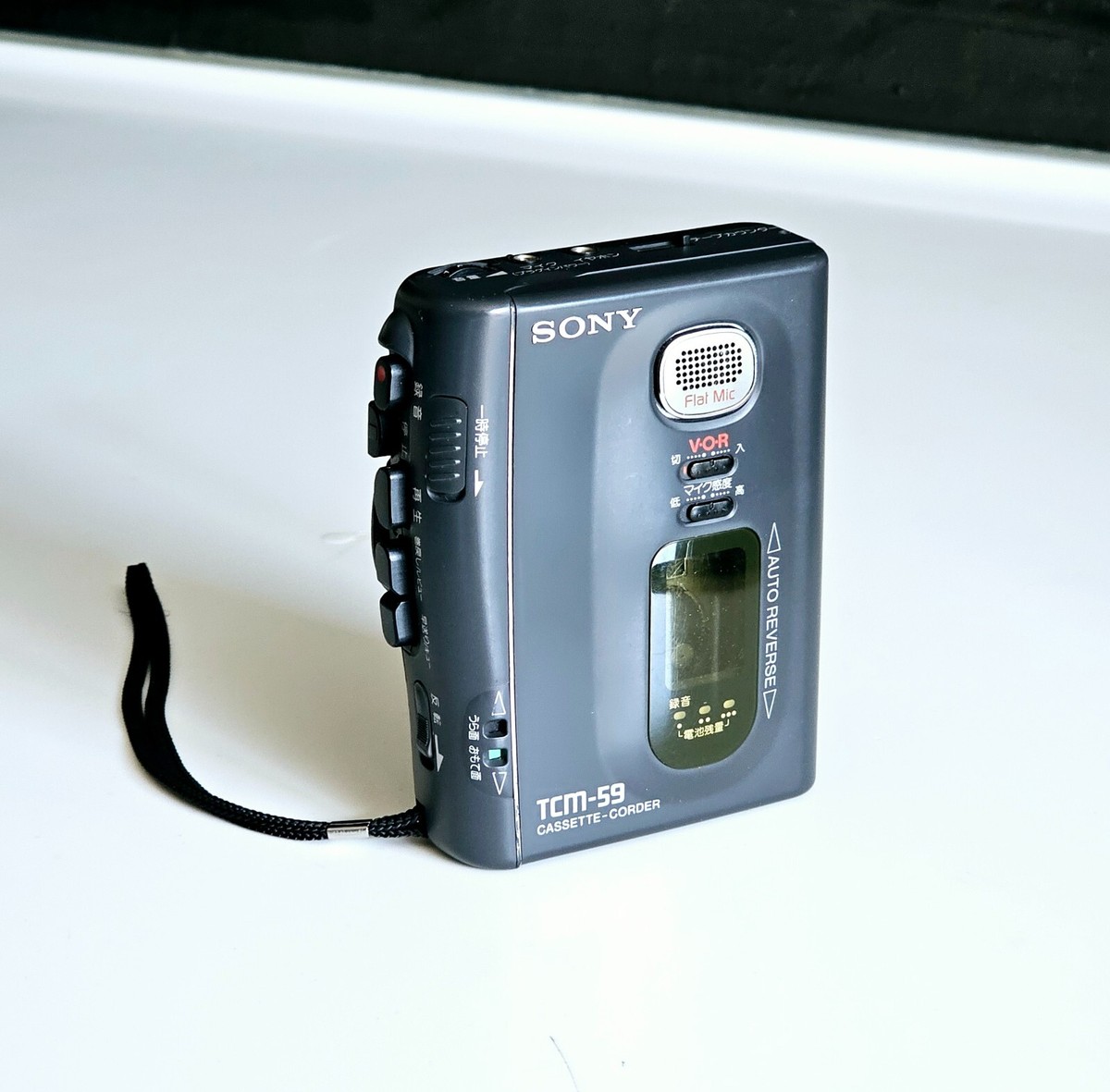 Super rare SONY TCM-59 CASSETTE RECORDER Auto Reverse Working +