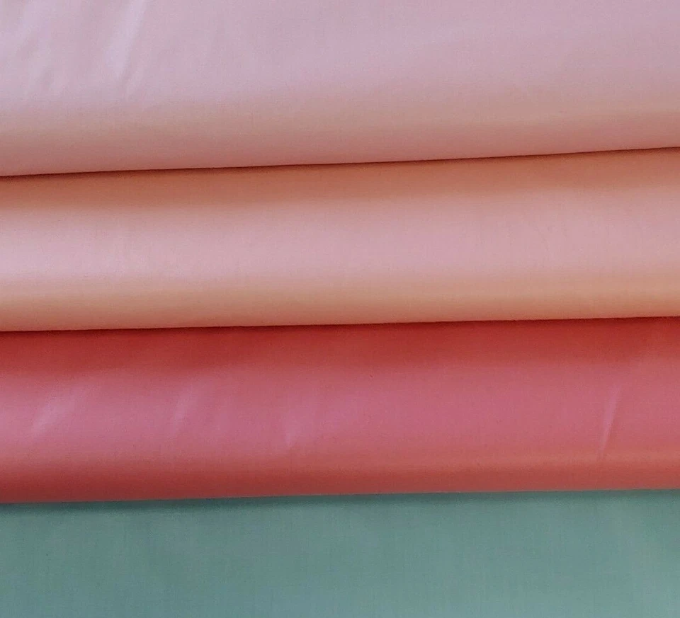 CHINTZ Vintage Fabric OCEAN Aqua Cotton Poly Blend 60" WIDE By The Yard - Image 2 of 3