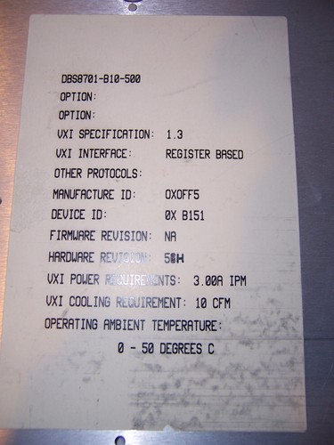 9935 ANALOGIC DBS8701-B10 8 PORT DAS VXI CARD / BOARD - Picture 7 of 7