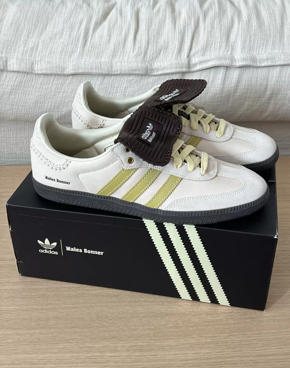 adidas x Wales Bonner Samba Nubuck Ecrtin Brown/Cream Yellow - Size 10,  New+Box