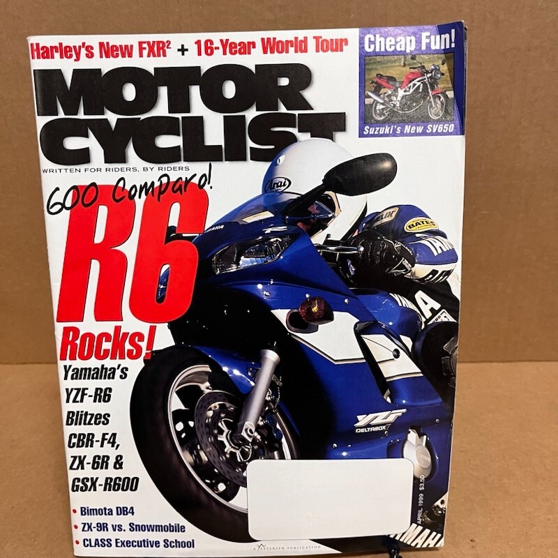 MOTORCYCLIST MOTORCYCLE MAGAZINE / APRIL 1999 / SUZUKI SV650 | eBay