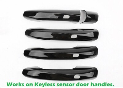 Gloss Black Keyless Door Handle Overlay Cover Fits 20-25 W167 GLE X247 GLB GLS
