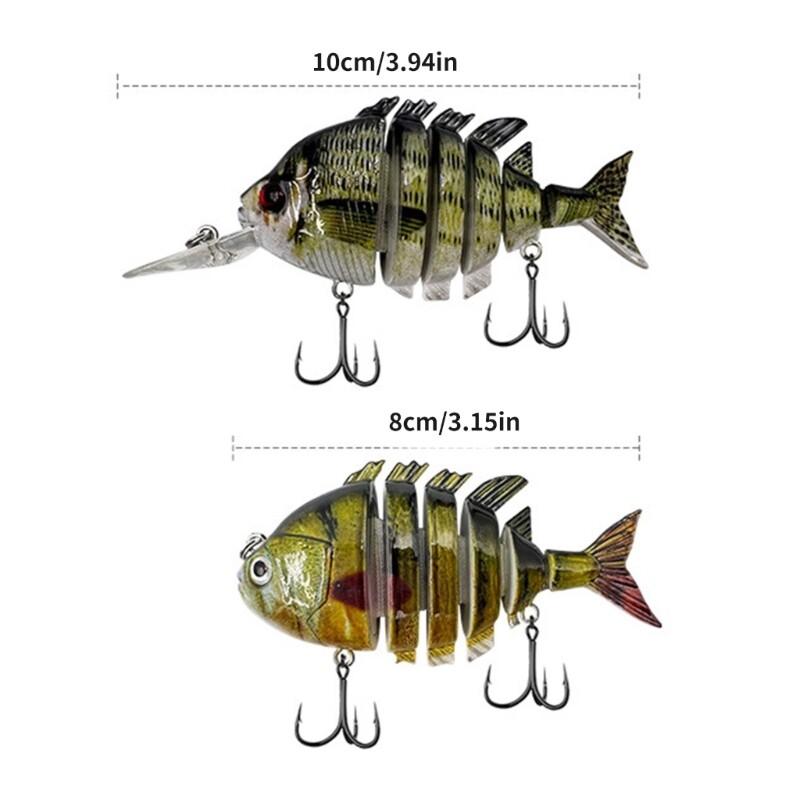 5Pcs Multi Jointed Swimbaits Freshwater Saltwater Lures Simulation Tilapia Baits - Image 8