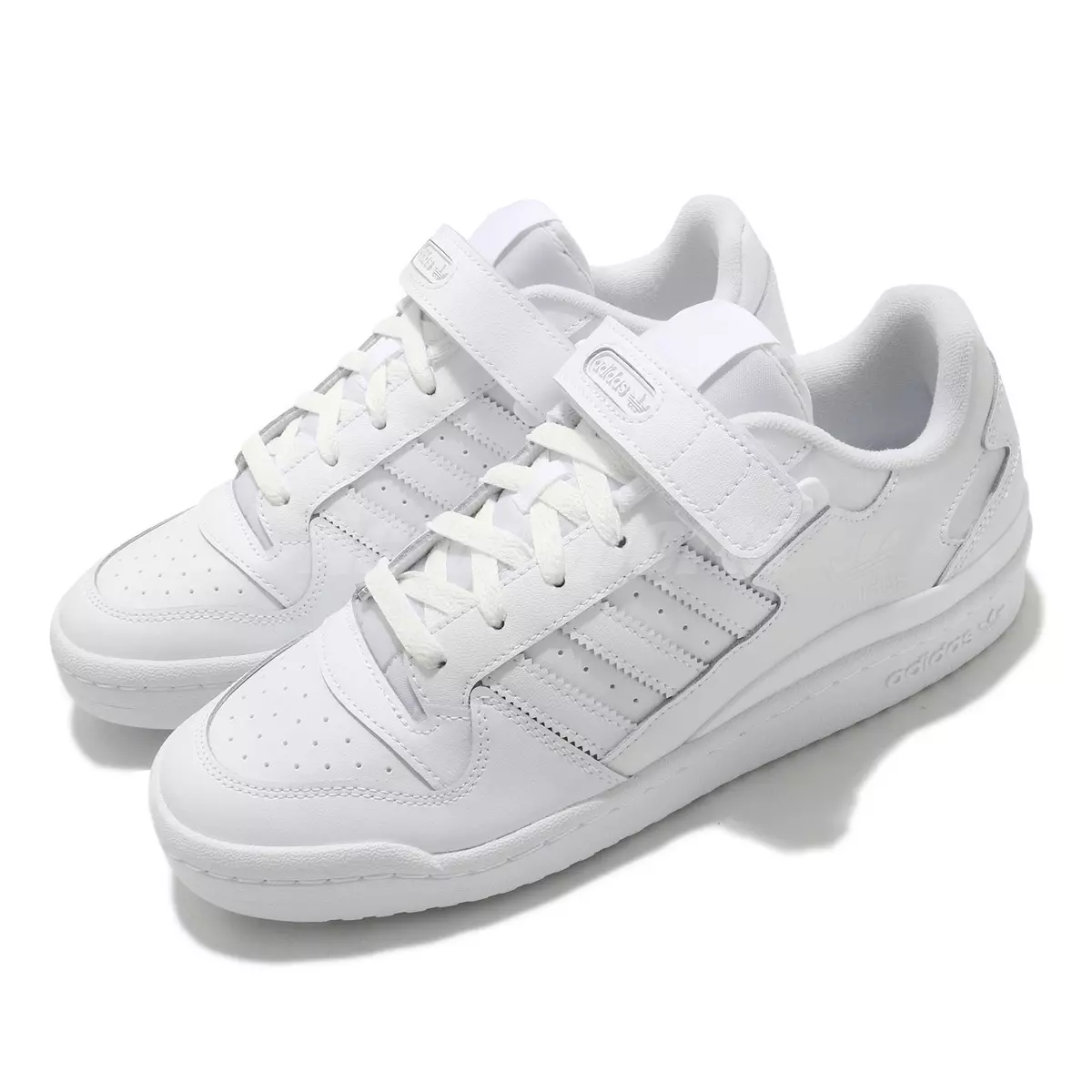 adidas Originals Forum Low Triple White Strap Men Unisex Casual Shoes FY7755