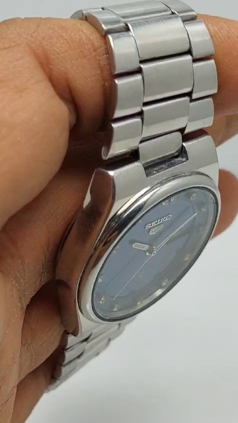 Seiko 5 Automatic 6309-9060 Blue Dial Day-Date Vintage Watch Rare