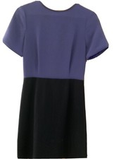 marc by marc jacobs purple and black short sleeved knee length dres dress size 0