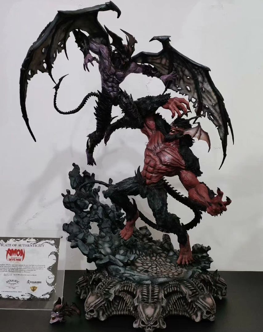 TO-FU OYAKO MEETS DEVILMAN フィギュア Figurama DEVILMAN crybaby Fudou Akira VS Ammon Collectible