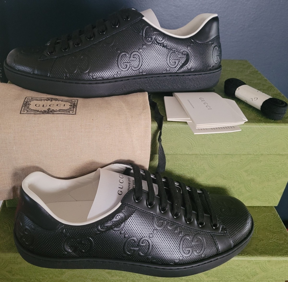 NEW AUTHENTIC GUCCI ACE GG TENNIS 