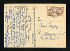 SBZ Nr.56a VIII PAAR POSTKARTE DRESDEN 24.1.1946 - CHEMNITZ (960669)
