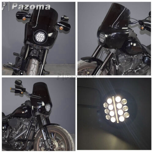 For Harley Softail Low Rider ST FXLRST 5.75'' LED Headlight Lamp Kit W/ Bracket - Picture 12 of 12