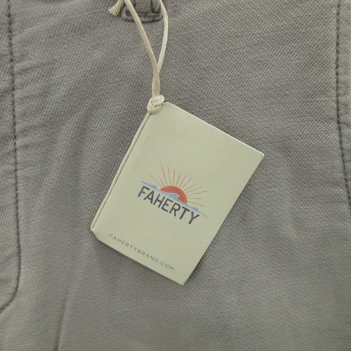 Faherty Men's Chino Shorts 28 Iron Cotton Blend Stretch Terry 7" Soft Twill New - Picture 4 of 16