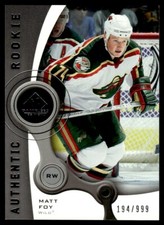 2005-06 SP Game Used Matt Foy Rookie 194/999 Minnesota Wild #135