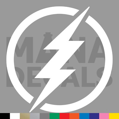 Lightning Bolt Symbol Vinyl Die Cut Decal Sticker - Shock Electric Power Charge