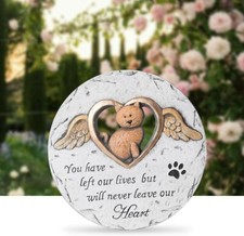 Tappetino Cat Memorial Gifts Garden Stepping Stones Pet Memorial Stone...