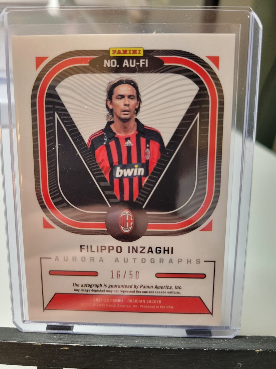 Filippo Inzaghi Aurora Auto Orange 16/50 2021-22 Panini Obsidian 
