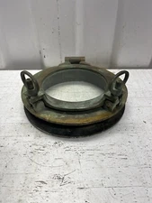 Vintage Bronze Round Porthole Window 6-1/2” CRACKED GLASS