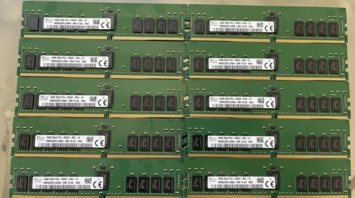 Qty. 10 Hynix 16GB 2Rx8 PC4-2933Y Memory Modules Ram