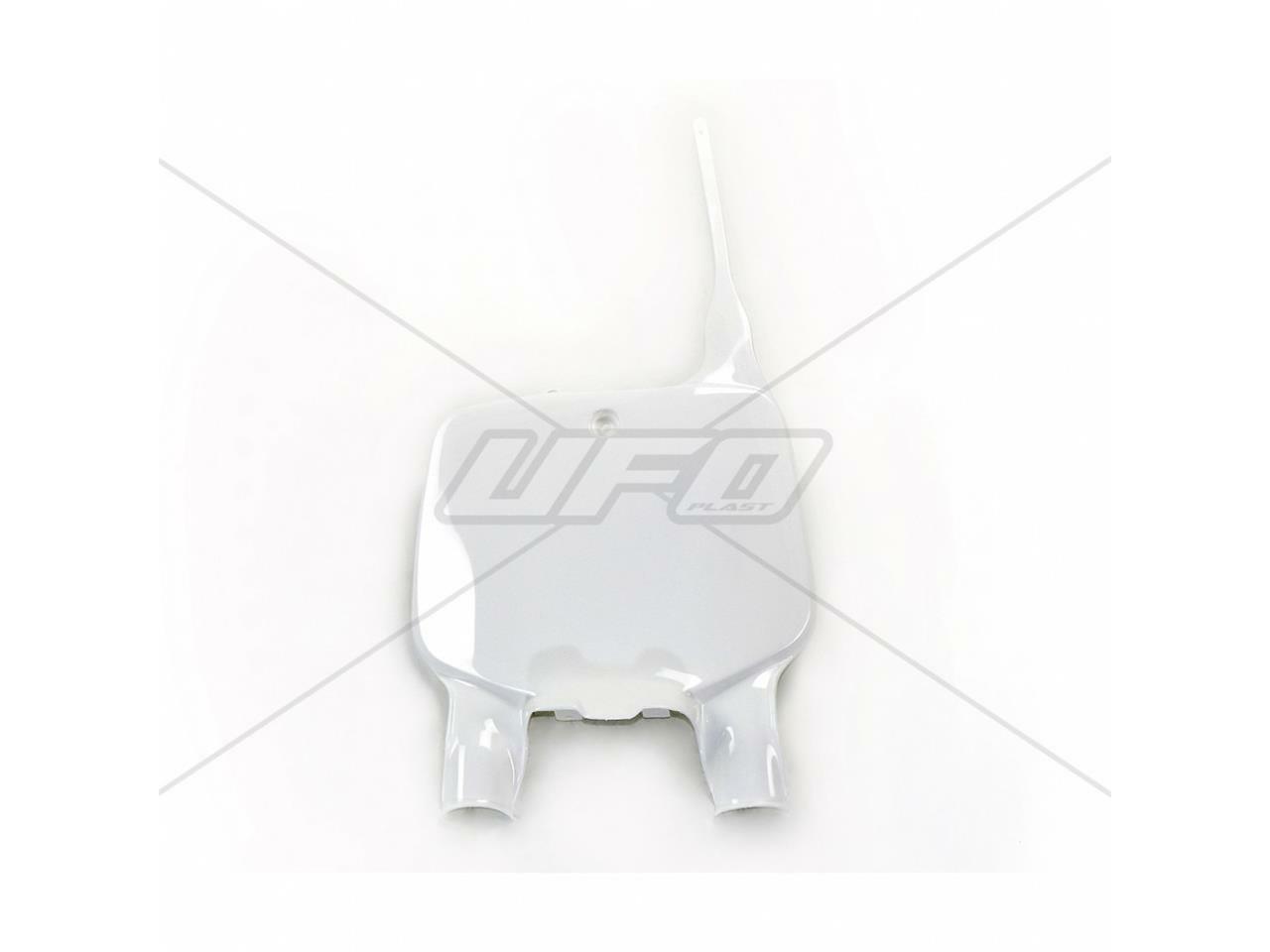 Plaque frontale UFO blanche pour moto Kawasaki KX125 KX250 1996-2002