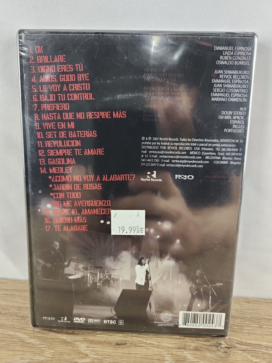 ROJO (DVD) EN VIVO DESDE BUENOS AIRES-MUSICA CRISTIANA-ROCK - NEW