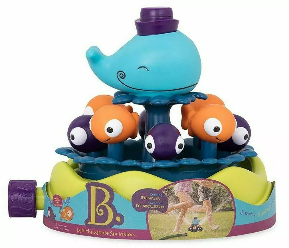 B. Toys Whirly Whale Sprinkler Summer And Water Toys For Kids and Pets