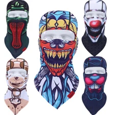 3D Animal Balaclava Joker Skull Ghost Full Face Mask UV Protection Cap Halloween