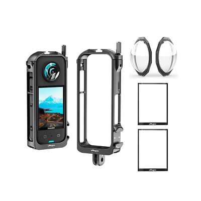 Rszfnjxry 360 X3 Aluminium Protective Cage with Sticky Lens Guards Cap and Sc...