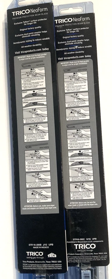 Limpiaparabrisas TRICO NeoForm (28"+28") para Dodge Grand Caravan (96-07) Foto 4 de 4