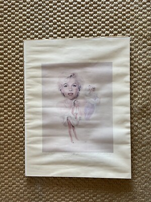 Rare Artist Proof Pencil Signed Print 1983 Marilyn  Monroe Iconic