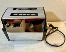 Vintage Proctor Silex Chrome 2 Slice Toaster T204B Tested Working & CLEAN ~ USA 
