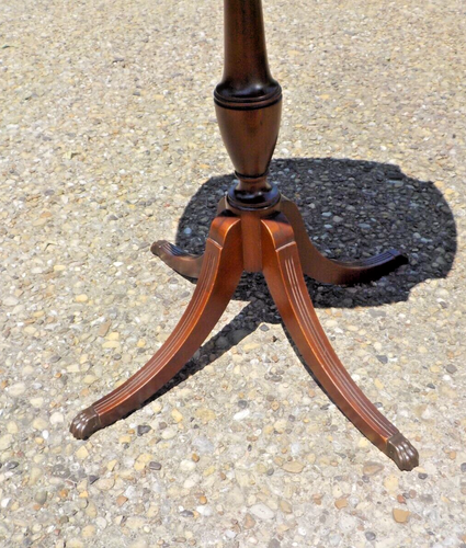 Vtg IMPERIAL Furniture Mahogany Wood Coffee-Pie Crust Serving Table #123 USA - Picture 6 of 23